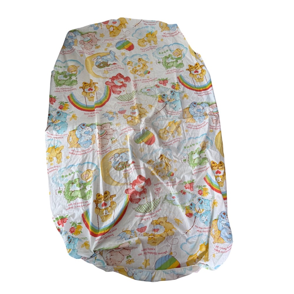 Care‎ Bears vintage 1980 fitted twin bedding sheet